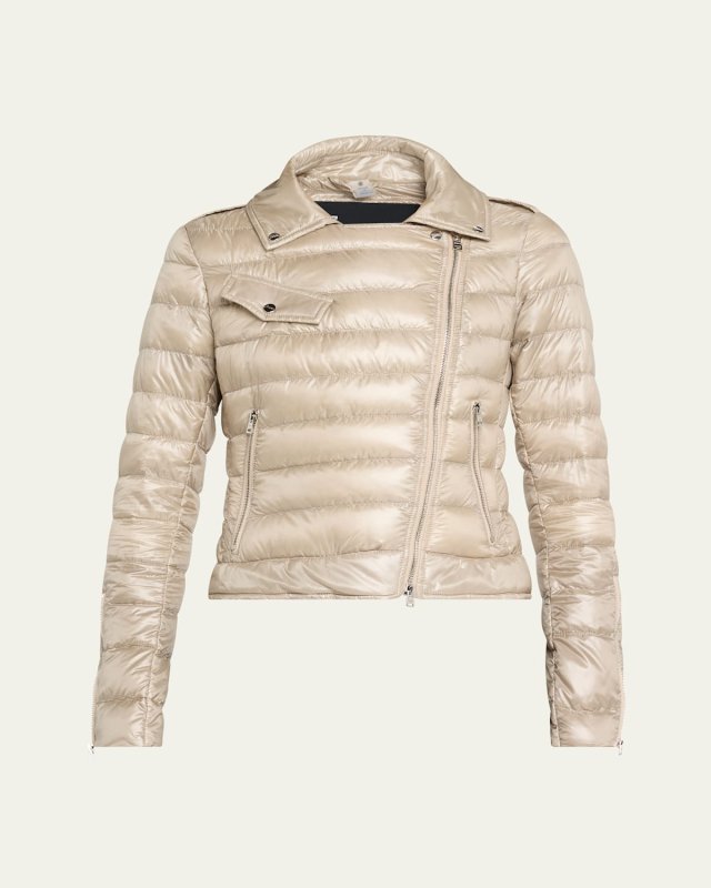 Nylon Ultralight Down Bomber Jacket